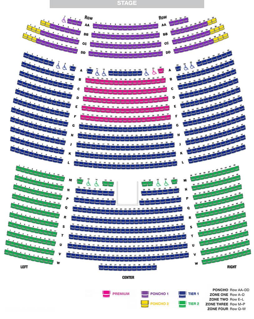 Blue Man Group Seating Map